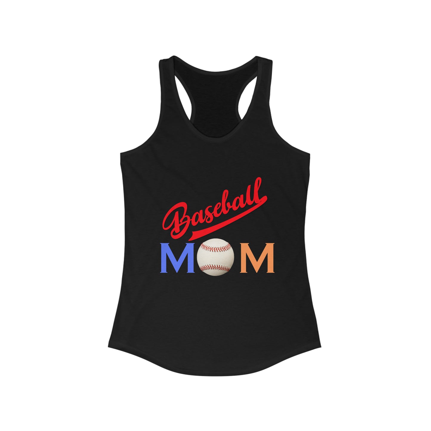 Baseball Mom Women's Ideal Racerback Tank