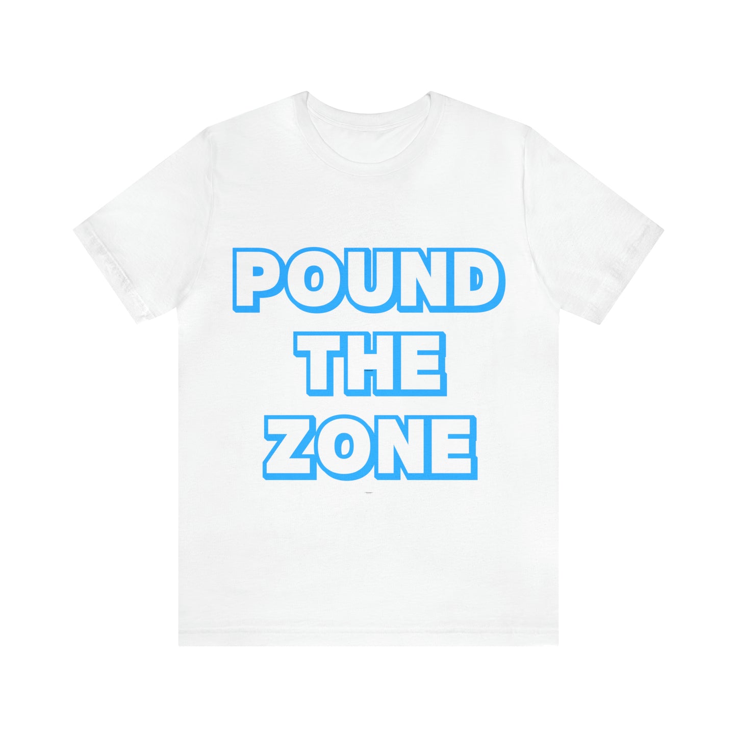 Pound The Zone Blue Unisex Jersey Short Sleeve Tee