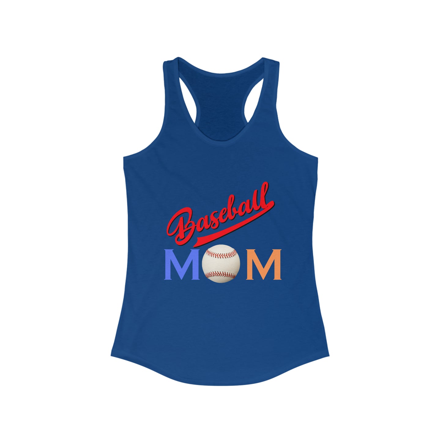 Baseball Mom Women's Ideal Racerback Tank