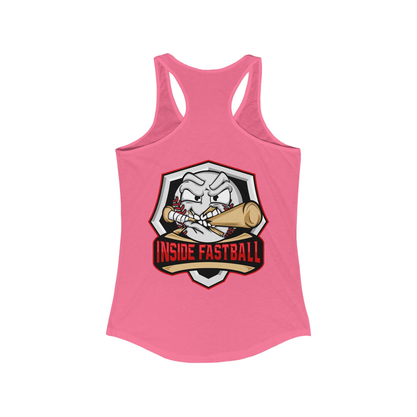 Inside Fastball Front Patch Women's Ideal Racerback Tank