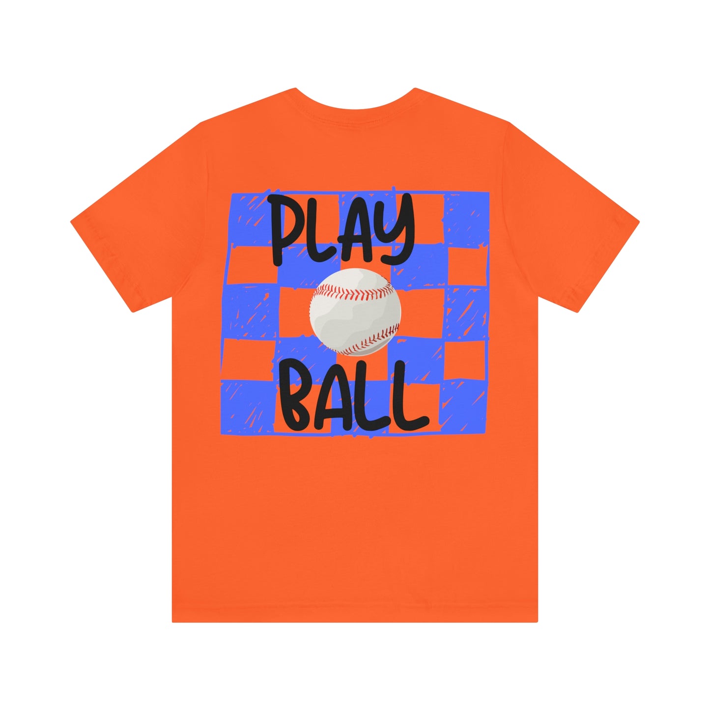 Checkered Play Ball Unisex Jersey Short Sleeve Tee
