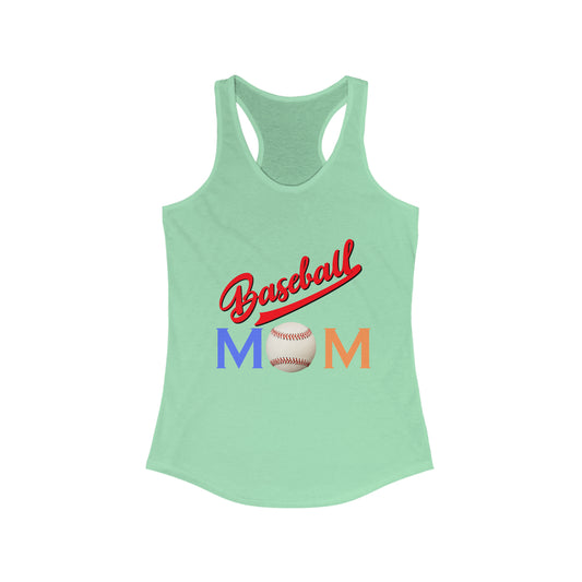 Baseball Mom Women's Ideal Racerback Tank