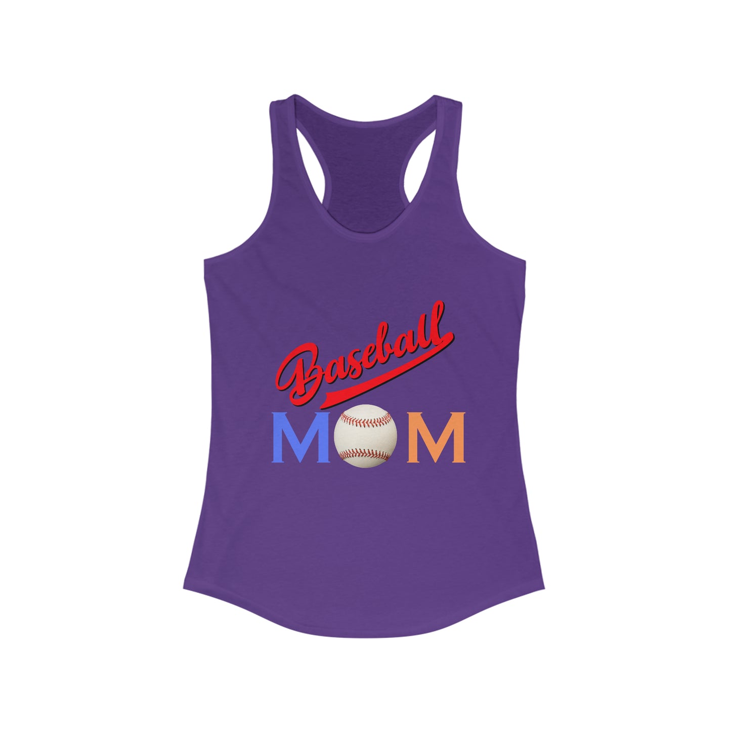 Baseball Mom Women's Ideal Racerback Tank