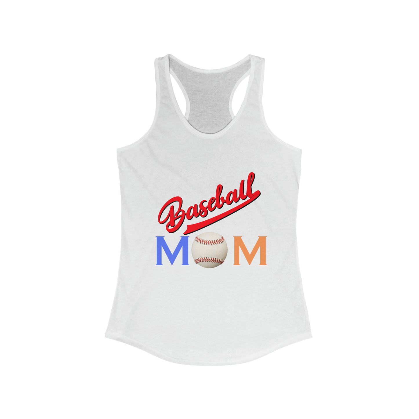 Baseball Mom Women's Ideal Racerback Tank